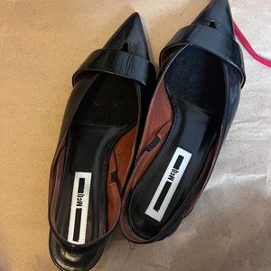 McQ Alexander McQueen Endure Mules Patent Kitten Heel size 9